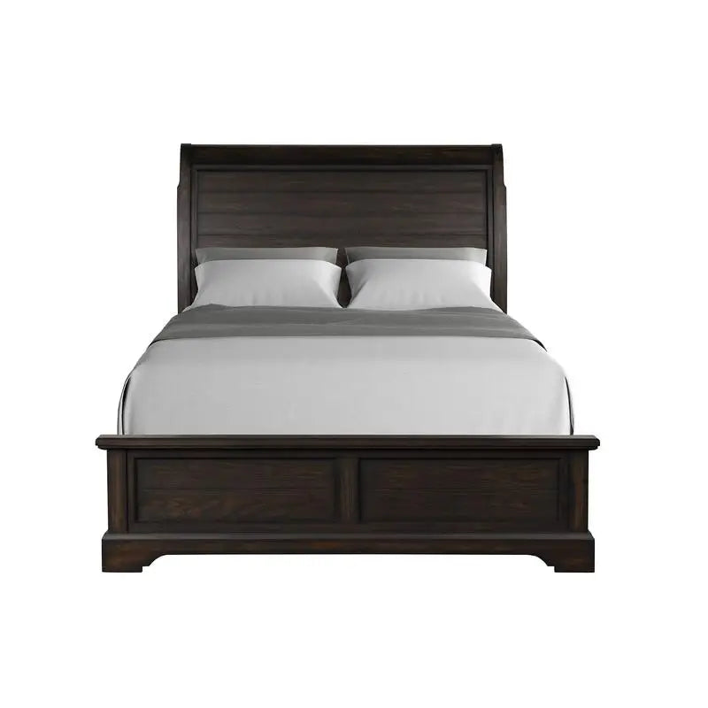Queen Sleigh Bedroom Set with Dresser Mirror Chest Nightstand