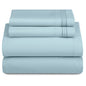 Décor Microfiber Bedding Sheet Set Flat Sheet, 16 Inches Deep Pocket Fitted Sheet 3 Pieces