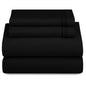 Décor Microfiber Bedding Sheet Set Flat Sheet, 16 Inches Deep Pocket Fitted Sheet 3 Pieces