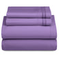 Décor Microfiber Bedding Sheet Set Flat Sheet, 16 Inches Deep Pocket Fitted Sheet 3 Pieces