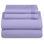 Décor Microfiber Bedding Sheet Set Flat Sheet, 16 Inches Deep Pocket Fitted Sheet 3 Pieces
