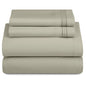Décor Microfiber Bedding Sheet Set Flat Sheet, 16 Inches Deep Pocket Fitted Sheet 3 Pieces