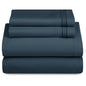 Décor Microfiber Bedding Sheet Set Flat Sheet, 16 Inches Deep Pocket Fitted Sheet 3 Pieces