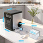 Countertop Chewable Pellet Nugget Ice Maker 44bs/24H Self-Cleaning with Ice Scoop & Basket