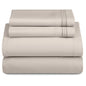 Décor Microfiber Bedding Sheet Set Flat Sheet, 16 Inches Deep Pocket Fitted Sheet 3 Pieces