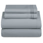 Décor Microfiber Bedding Sheet Set Flat Sheet, 16 Inches Deep Pocket Fitted Sheet 3 Pieces