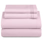 Décor Microfiber Bedding Sheet Set Flat Sheet, 16 Inches Deep Pocket Fitted Sheet 3 Pieces