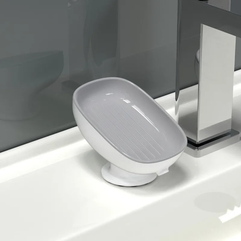 Soap Storage Box Uncovered  Double-Layer Drainage Plate Detachable