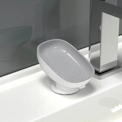 Soap Storage Box Uncovered  Double-Layer Drainage Plate Detachable