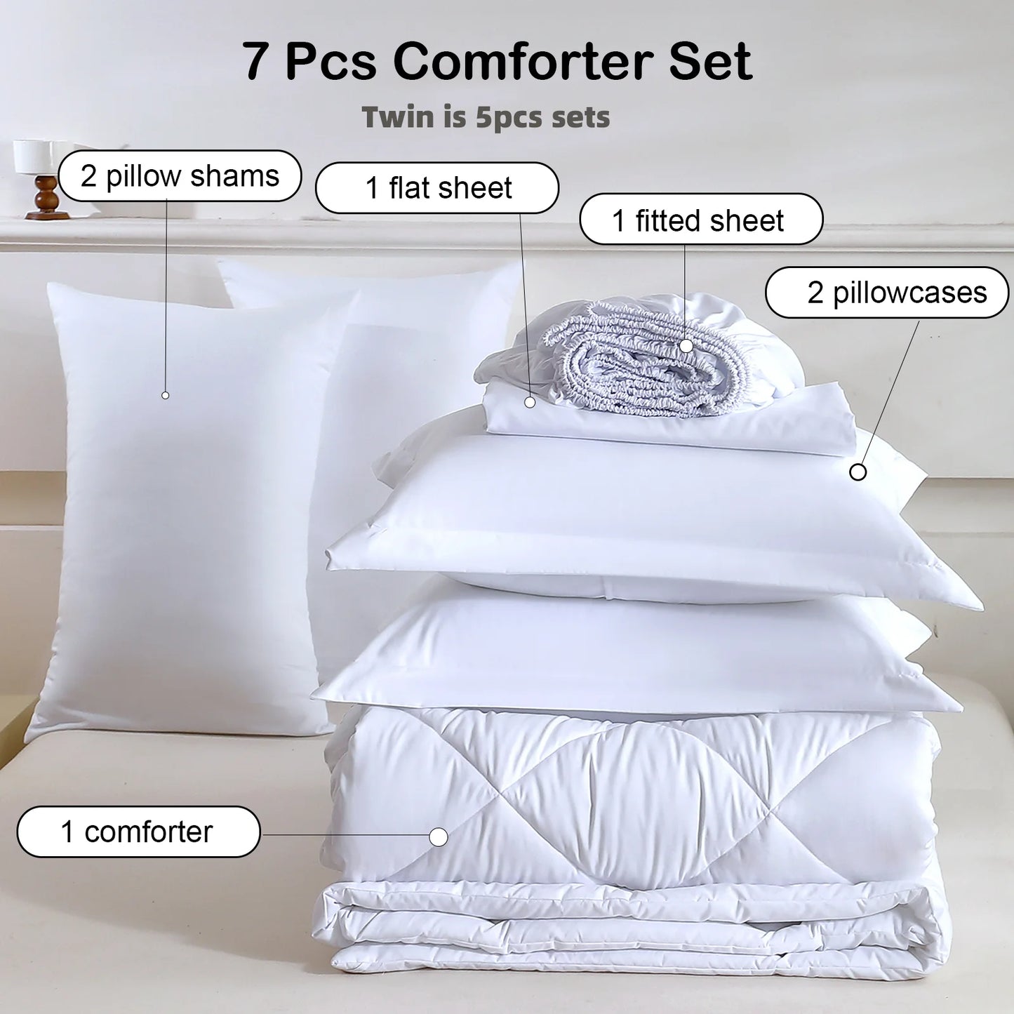 Home Decor Bedding Comforter Sets 5pcs/7pcs