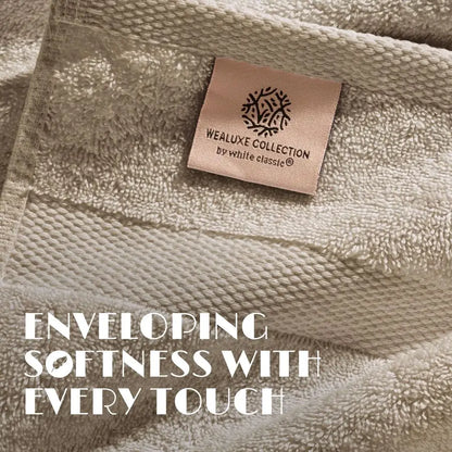Soft Extra Absorbent Quick Dry Taupe Cotton Bath Towel Set 27x54" 4 Pack