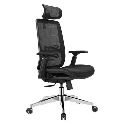 Ergonomic Mesh Adjustable Lumbar Support Office Chair with 120°Tilt High Back Soft Flip Up Arms