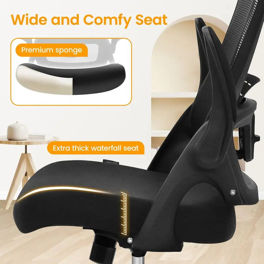 Mesh Ergonomic High Back Office Desk Chair Adjustable Arms Lumbar Support Headrest
