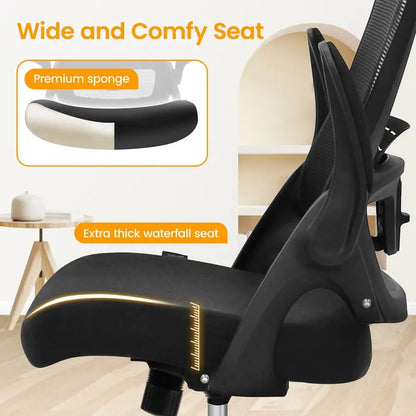 Mesh Ergonomic High Back Office Desk Chair Adjustable Arms Lumbar Support Headrest