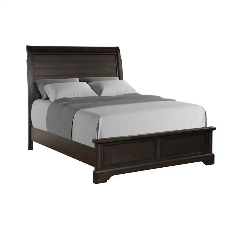 Queen Sleigh Bedroom Set with Dresser Mirror Chest Nightstand