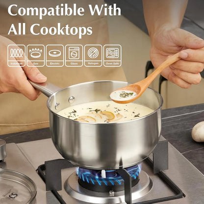 CS Professional Grade Stainless Steel Cookware Set 10 Piece