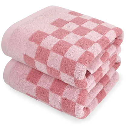 Soft Quick Dry Cotton Bath Towels for Bathroom Beach Pool for Her Set of 2