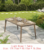 Acacia Outdoor Dining Set 70.75" Table & 6 Chairs w/ Cushions 7-Piece