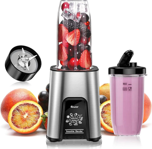 Personal Blender 1000W for Shakes and Smoothies Including 2 23oz+10oz Blender Cups