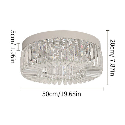Gold Luxury Crystal Chandelier Ceiling LED Lights 40 50cm Diameter