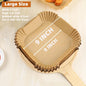 Pre-Cut Parchment Non-Stick Air Fryer Paper Liners Easy Clean Up 50 Pcs 20cm