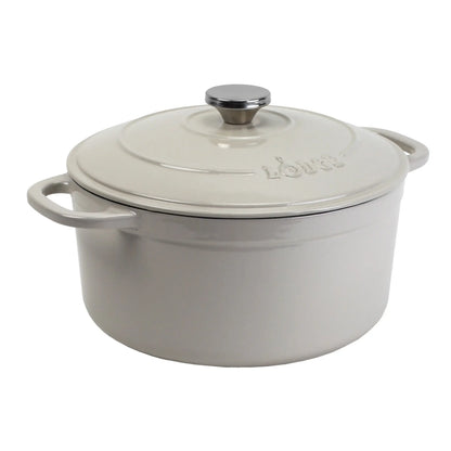 Lodge Cast Iron Dutch Oven 5.5qt Enameled Non-Stick Set