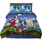 Sonic The Hedgehog Super Soft Bedding Set Full Size 5 Pieces