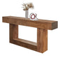 63-Inch Long Rustic Farmhouse Style Wood Console Entryway Table