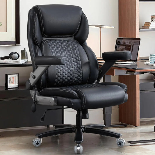 Executive Big and Tall Office Chair with 5D Flip Armrests Adjustable 700lbs Capacity