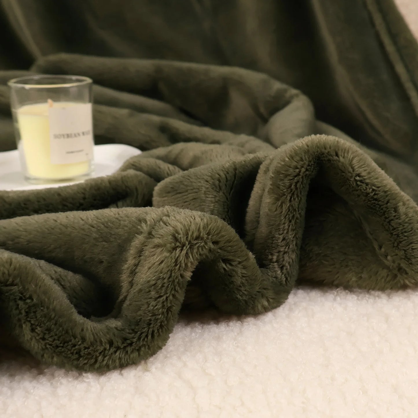 Super Soft Flannel Fleece Throw Blanket Washable Lightweight for Couch, Sofa, Bed, Office