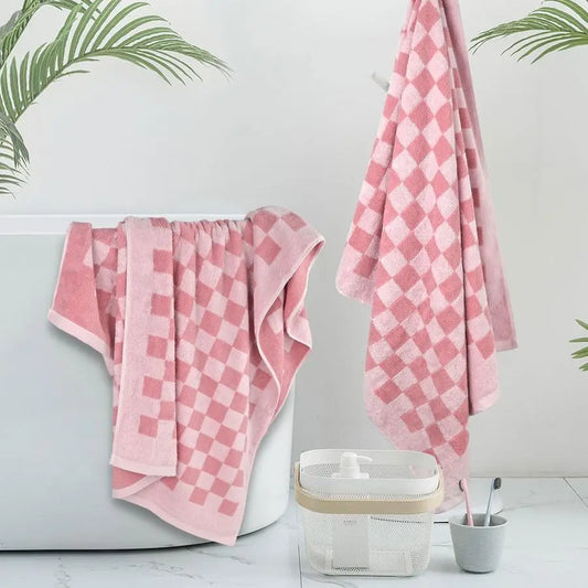 Soft Quick Dry Cotton Bath Towels for Bathroom Beach Pool for Her Set of 2