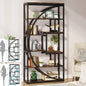 Tribesigns Industrial 5 Tier Freestanding Etagere Bookcase Bookshelf Display Storage Organizer