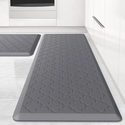 Cushioned Ergonomic Anti Fatigue Standing Floor Mat Waterproof Non-Skid Comfort Foam 2 Piece