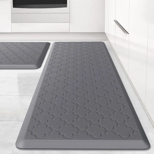 Cushioned Ergonomic Anti Fatigue Standing Floor Mat Waterproof Non-Skid Comfort Foam 2 Piece