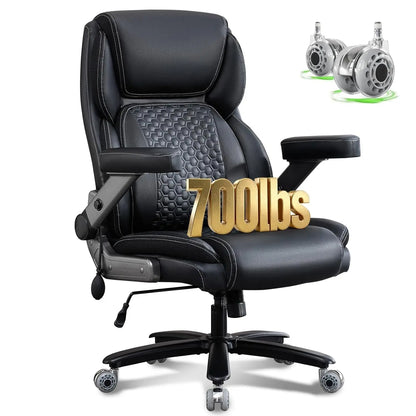 Executive Big and Tall Office Chair with 5D Flip Armrests Adjustable 700lbs Capacity