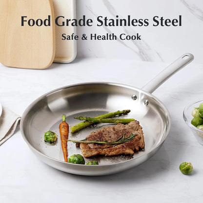 CS Professional Grade Stainless Steel Cookware Set 10 Piece