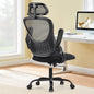 Mesh Ergonomic Office Computer Desk Chair with Flip-up Arms Adjustable Headrests Comfortable Lumbar Support
