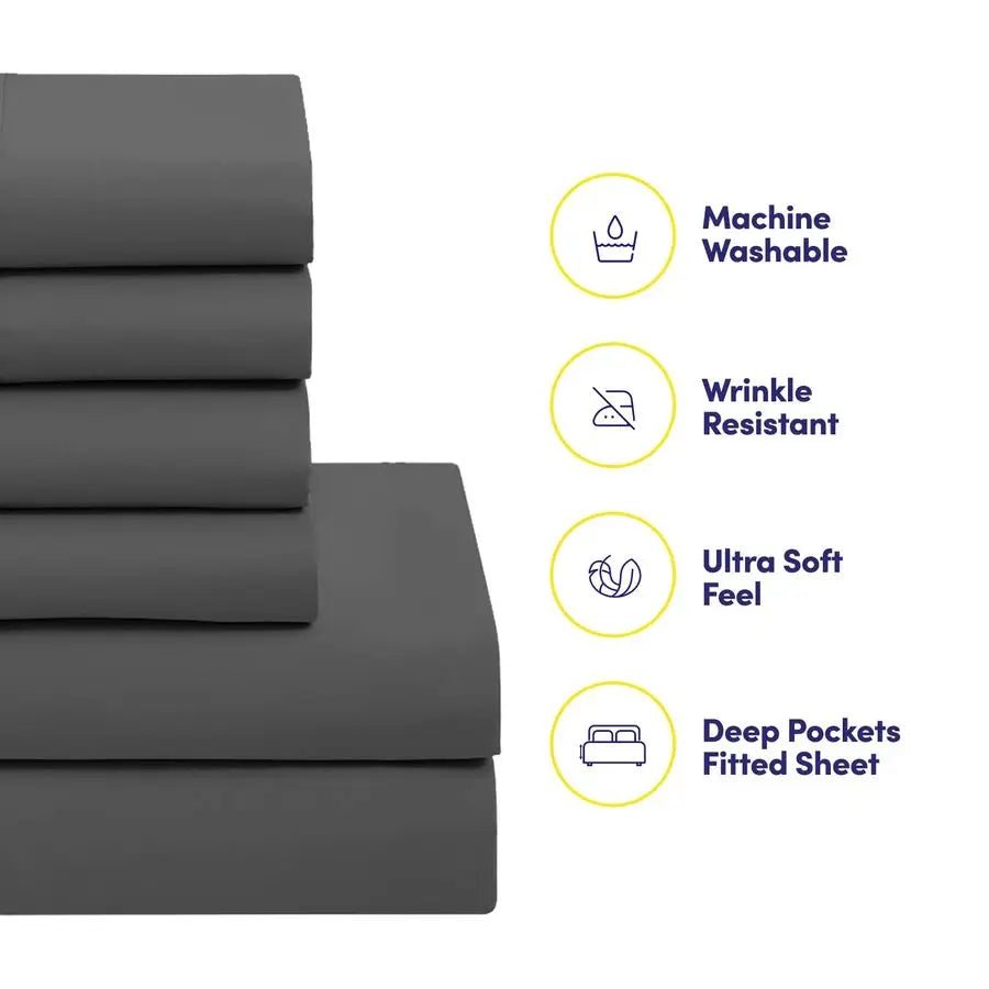 Microfiber Bedding Comforter Set Twin Size 5 Pieces