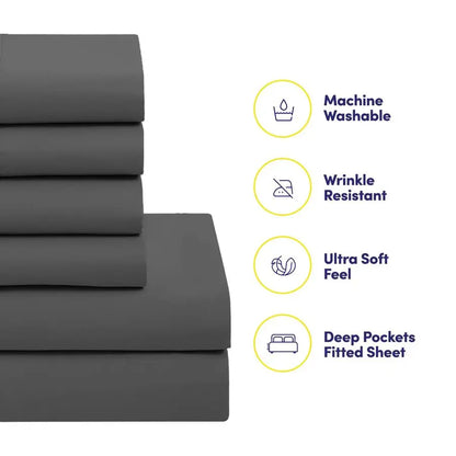 Microfiber Bedding Comforter Set Twin Size 5 Pieces