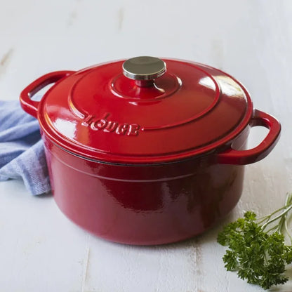 Lodge Cast Iron Dutch Oven 5.5qt Enameled Non-Stick Set