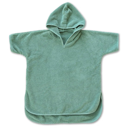 Organic Cotton Hooded Towel Poncho for Kids & Toddlers GOTS Certified Gentle on Sensitive Skin