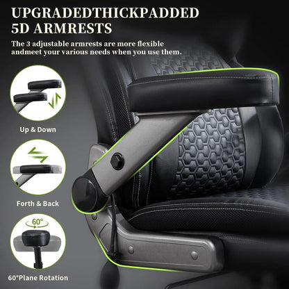 Executive Big and Tall Office Chair with 5D Flip Armrests Adjustable 700lbs Capacity