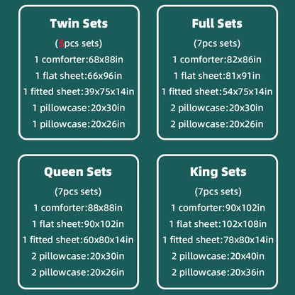 Home Decor Bedding Comforter Sets 5pcs/7pcs