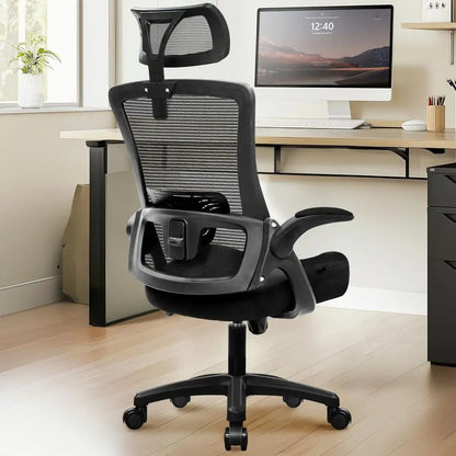 Mesh Ergonomic High Back Office Desk Chair Adjustable Arms Lumbar Support Headrest