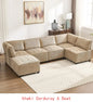 Modular Sectional Sofa U-Shaped Couch with Reversible Chaise 6-Seat Convertible Design