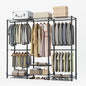 Portable Freestanding Heavy Duty Hanging Wardrobe Storage Organizer