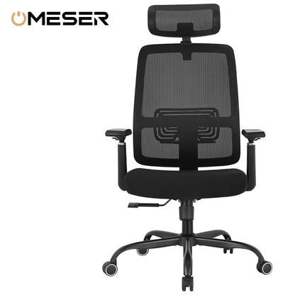 Ergonomic Mesh Adjustable Lumbar Support Office Chair with 120°Tilt High Back Soft Flip Up Arms