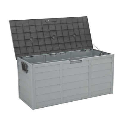Outdoor Plastic Lockable Storage Deck Box 75 Gallon