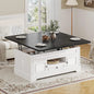 Multi-Function Lift Top Coffee Table with Storage Power Outlets Hidden Compartment