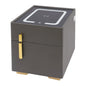 Solid Wood LED Smart Nightstand w/ Drawer (2), Safe, Wireless Charging
